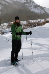 Yvonne Snowshoeing