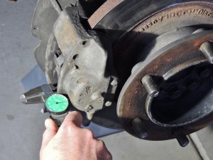 Measured Brake Pad Thicknesses