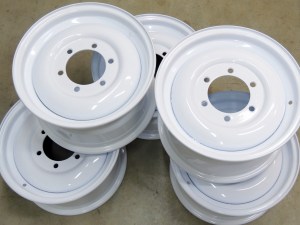 Picked Up Powder Coated Wheel Rims