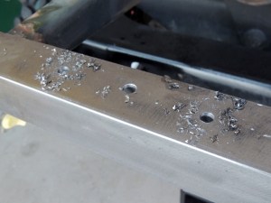 Drilled All Subframe to Habitat Bolt Holes in Frame Rails