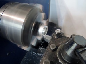 Machining Aluminum Spacer for Rear Pintal Shear Bolt