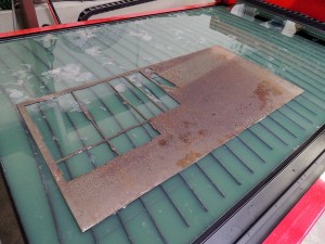 Plasma Cutting Cab Back Window Plates