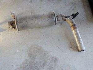 Removed Old Muffler