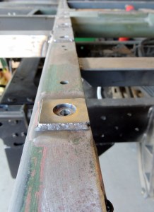 Welded Spacer Washers Into Place