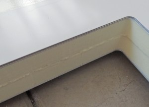 Routed Bottom Side of Hatch Opening and Removed Excess Composite Panel