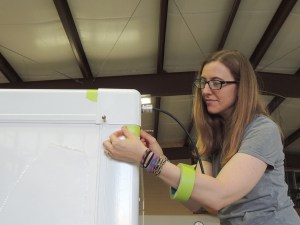 Fixtured and Clecoed Upper Corner Caps