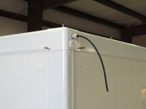 Fixtured and Clecoed Upper Corner Caps