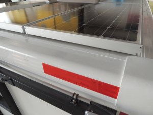 Bonded Solar Panels to Roof of Habitat