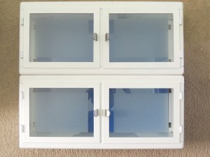 Frosted Cabinet Glass Using Window Film