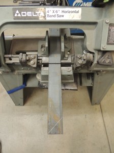 Cutting Steel for Ladder Mount Plates