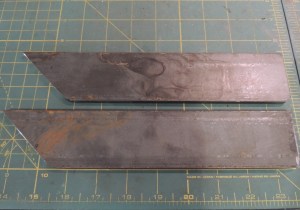 Cutting Steel for Ladder Mount Plates