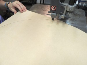 Fabricated roof hatch backing board and melamine insulation