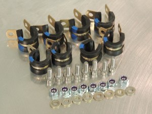 Hardware kit for aluminum bike enclosure plate