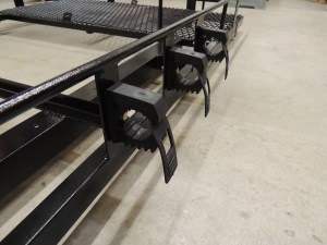 Installed Shovel Mounts on Front of Roof Rack