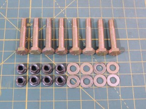 Roof rack box hardware mount kit