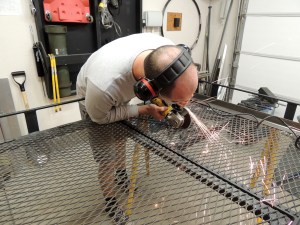 Trimming Away Unneeded Roof Rack Material