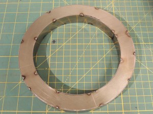 Welded Ladder Corners into Ring and Cut into 4 Pieces