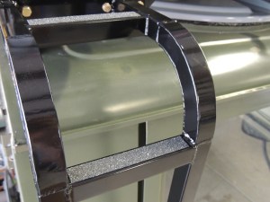 Applied Grip Tape to Access Ladders and Steps