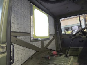 Bonded Melamine Foam to Rear Cab Wall