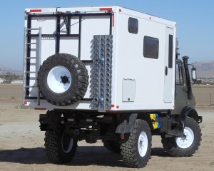 Installed Spare Tire on Rear Frame