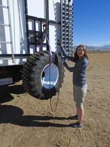 Installing Spare Tire on Rear Frame