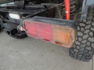 Prepped and Coated Tail Lights with Spar Urethane