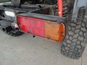 Prepped and Coated Tail Lights with Spar Urethane