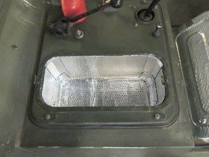 Applied Sound Deadening Mat to Cab Floor Cavity