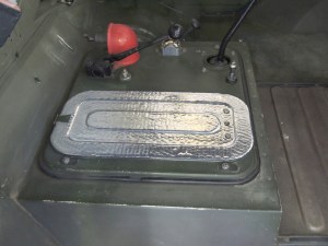 Applied Sound Deadening Mat to Cab Floor Cavity