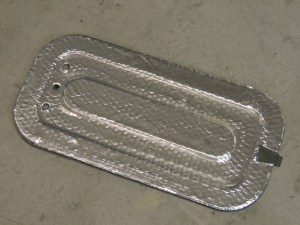 Applied Sound Deadening Mat to Cab Floor Cavity Cover