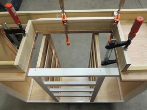 Assembled, Bonded, and Screwed Under Countertop Riser