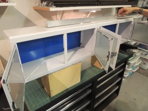 Bonded Mounting Plates to Back of Bedroom Ikea Cabinets