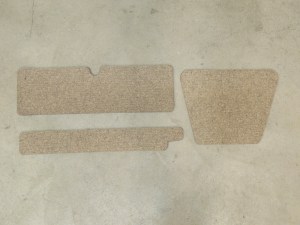 Cut and Trimmed Felt Insulation for Cab