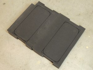 Cut Foam Rubber to Fill Cab Floor Cavity