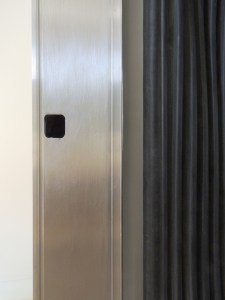 Cut Strike Plate Hole in Passthrough Door Frame