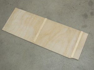 Designed, Cut, Bonded, and Screwed Under Stove Support