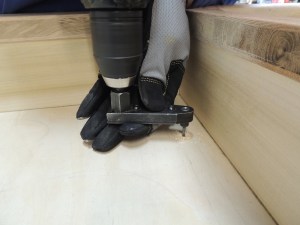 Drilled Mounting Holes and Test Mounted Alcohol Stove