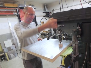 Drilled Passthrough Door Deadbolt Lock Hole