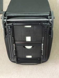 Fabricated Driver Side Seat Mount Using Components from New and Old Seats