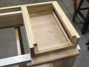 Fabricated Structure for Under Counter Slide Out