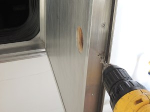 Installed Passthrough Door Lock