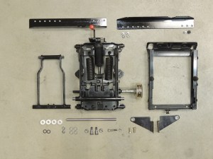 Machined New Bushings, Pins, and Rollers for Driver Side Suspension Seat