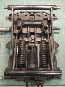 Machined New Bushings, Pins, and Rollers for Driver Side Suspension Seat