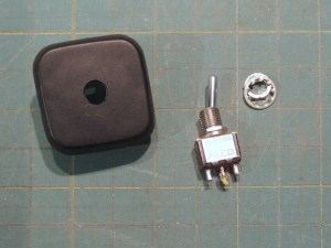 Modified Dash Blanking Plate and Installed Reverse Camera Shutoff Switch