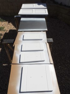 Painted Lower Kitchen Cabinet Doors White