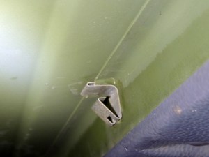 Replaced Steel Clip in Cab Head Liner