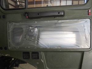 Sealed Doors with Plastic and Double Sided Tape