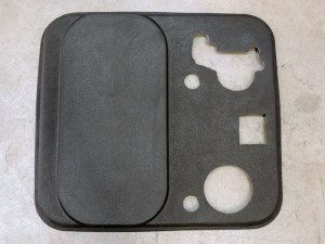 Trimmed and Cut Away Extra Sound Deadening Floor Mat Material