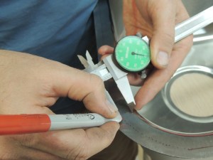 Trimmed Down, Sanded, and Blended Sink Flange