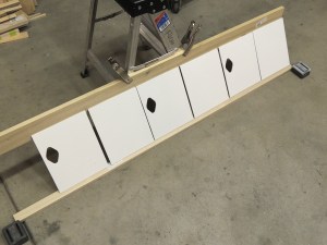 Applied first coat of paint to pantry doors